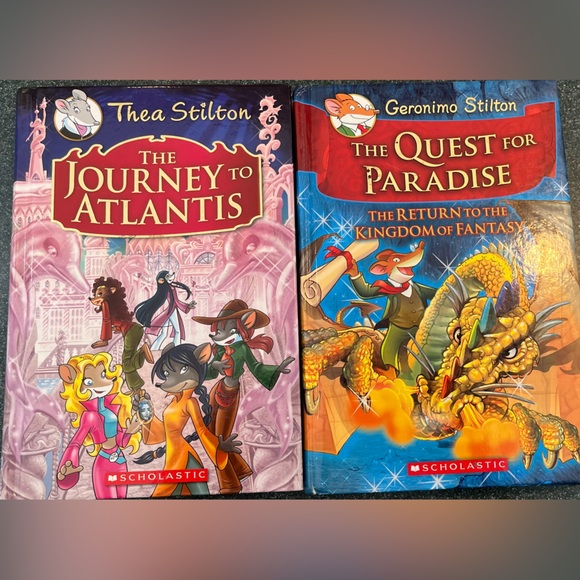 Geronimo and Thea Stilton scholastic kids(GL 2-5)fantasy hardback lot of 6 books - Picture 2 of 8